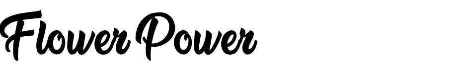 Flower Power font