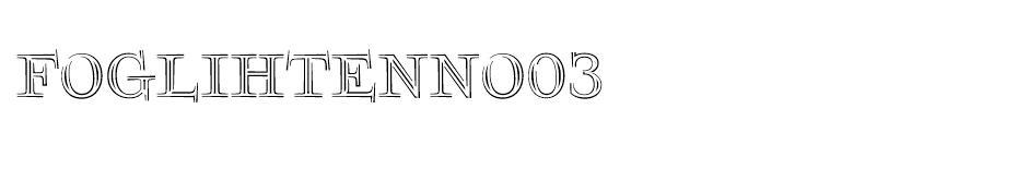 Foglihten No 03 font