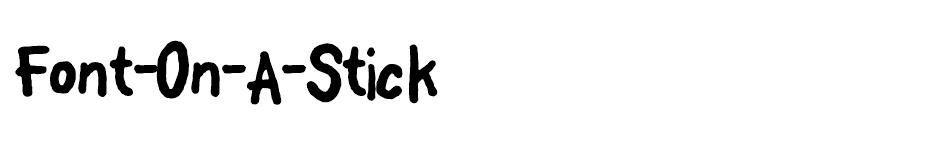 Font On A Stick font