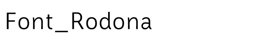 Font Rodona font