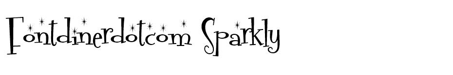 Fontdinerdotcom Sparkly font