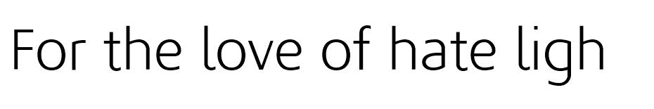 For the love of hate font