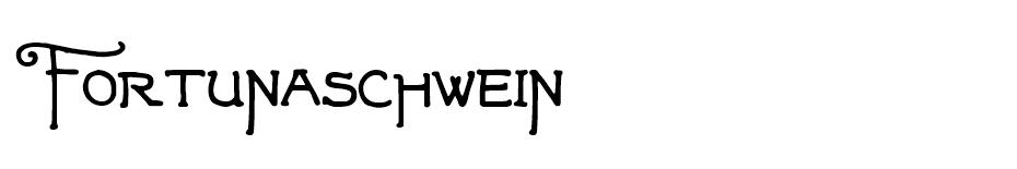 Fortunaschwein font