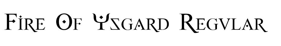 Fire Of Ysgard  font