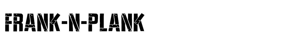 Frank-n-Plank font