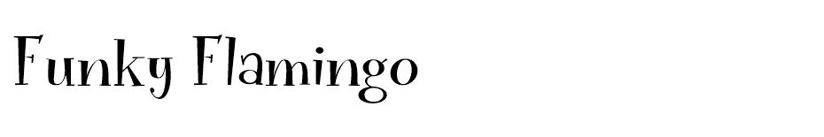 Funky Flamingo  font