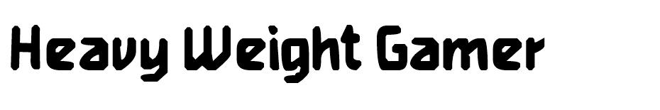 Heavy Weight Gamer font