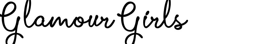 Glamour Girls font