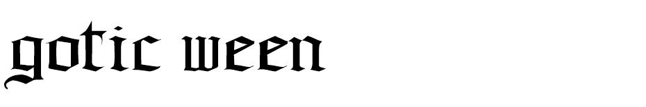 Gotic Ween font