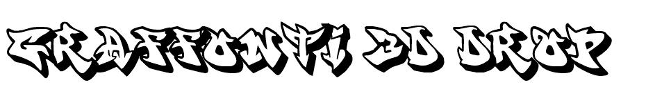 Graffonti 3D Drop (True Type) font