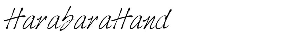 Harabara Hand font