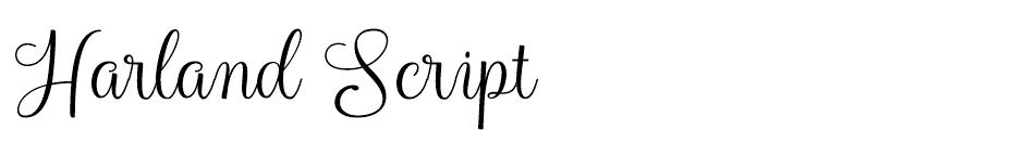 Harland font