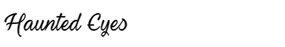 Haunted Eyes font