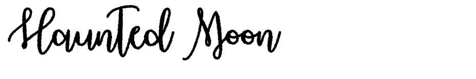 Haunted Moon  font