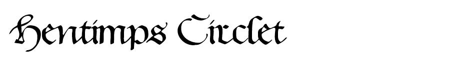 Hentimps Circlet font