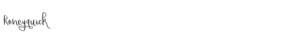 Honeyquick font
