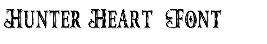 Hunter Heart  font