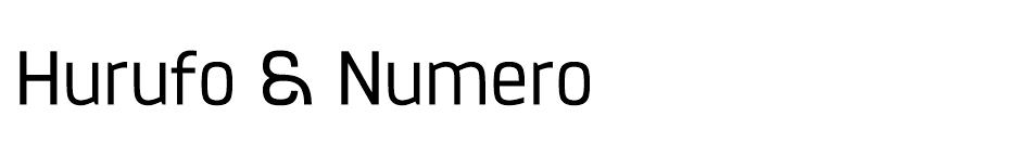 Hurufo & Numero  font