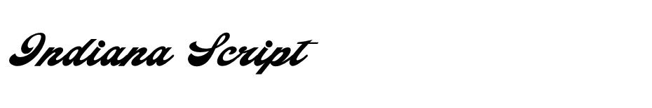 Indiana Script font