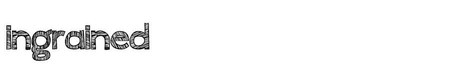 Ingrained font