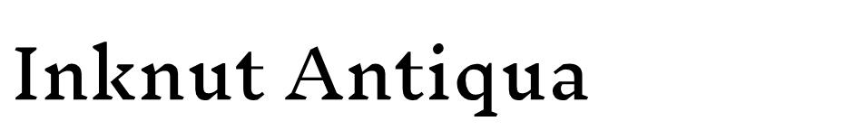 Inknut Antiqua font