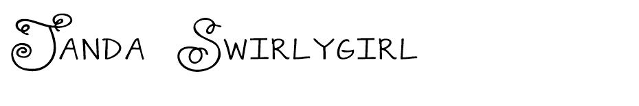 Janda Swirlygirl font