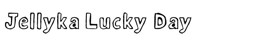 Jellyka Lucky Day font