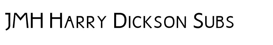 JMH Harry Dickson Subs font