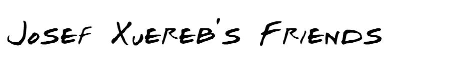 Josef Xuereb's Friends font