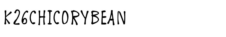 K26 Chicory Bean font