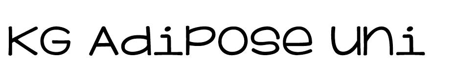 KG Adipose Unicase font