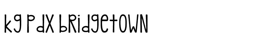 KG Pdx Bridgetown font