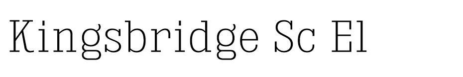 Kingsbridge  font