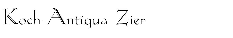 Koch-Antiqua Zier font