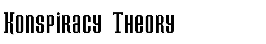 Konspiracy Theory font