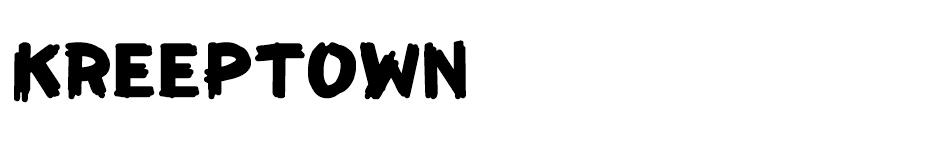 KreepTown font