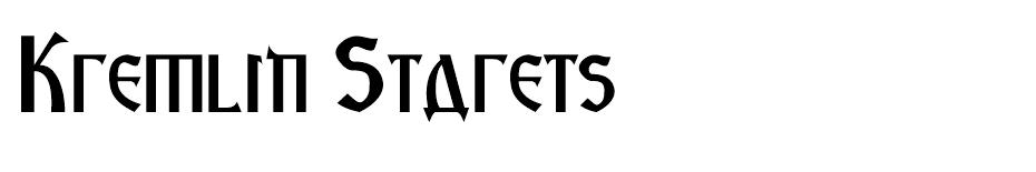 Kremlin Starets font