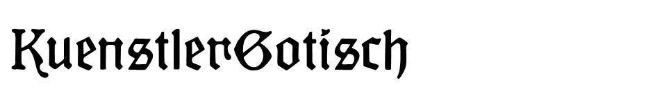 Kuenstler Gotisch font