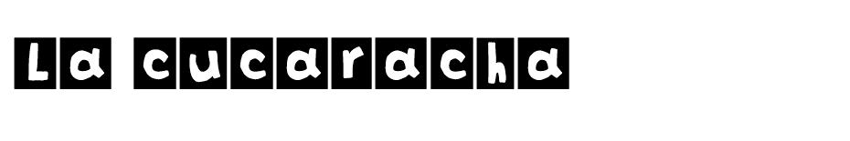 La Cucaracha font