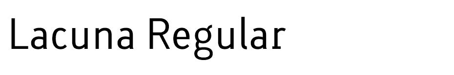 Lacuna  font