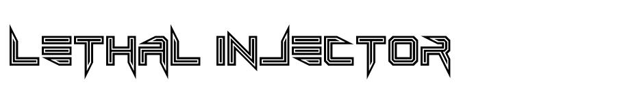 Lethal Injector font