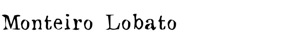 Monteiro Lobato font