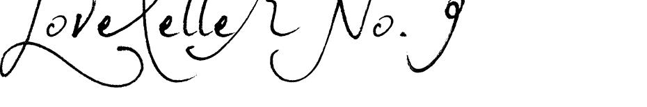 Loveletter No. 9  font