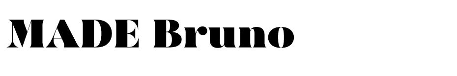 MADE Bruno font