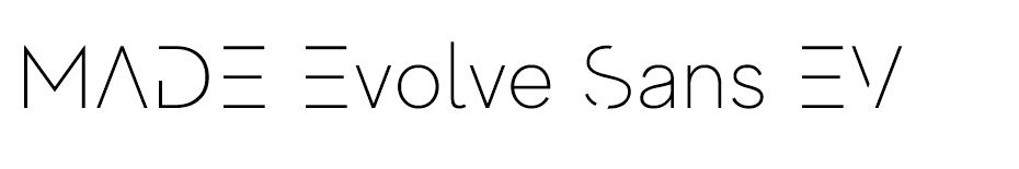 MADE Evolve Sans font