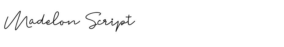 Madelon Script  font
