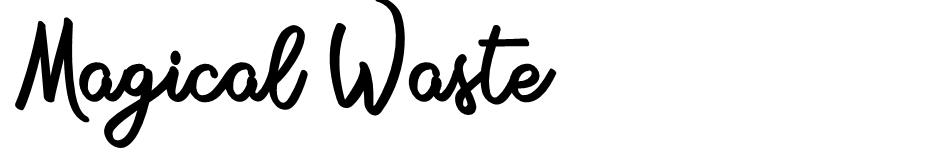 Magical Waste font