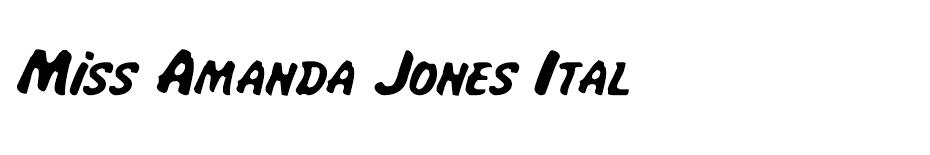 Miss Amanda Jones Ital font