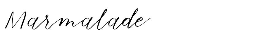 Marmalade font