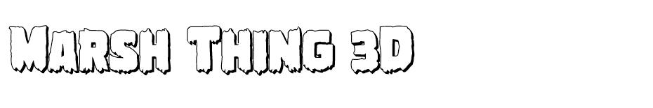 Marsh Thing font